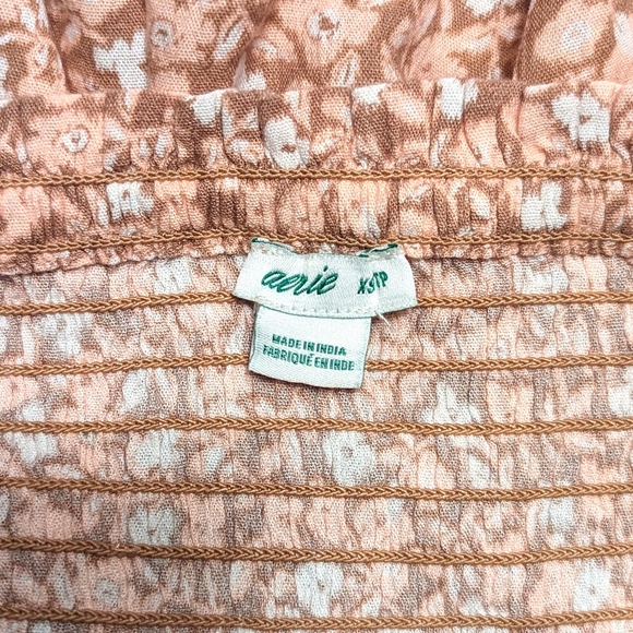 Aerie Smocked Ditsy Floral High Waist Shorts - Picture 3 of 5